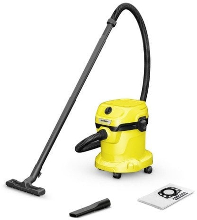 Fshesë industriale Kärcher WD 2 Plus V 15/4/18, 15L, 1200W, e verdhë