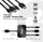 Adapter aktiv Club3D CSV-1560, Mini DisplayPort/HDMI/USB-C në HDMI, 4K 60Hz, i zi