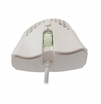 Гејминг глушец Baracuda CORAL, 12800 DPI, 6D, бел