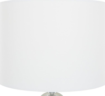 Lampë tavoline Beliani Uele, metal, 40 cm, gri me të bardhë