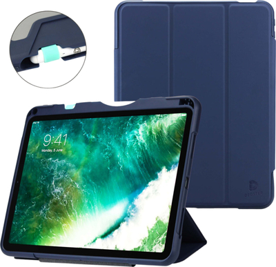 Mbrojtëse tableti DEQSTER Rugged Case RQ1, për iPad Pro 12.9", kapak Trifold, Midnight Blue