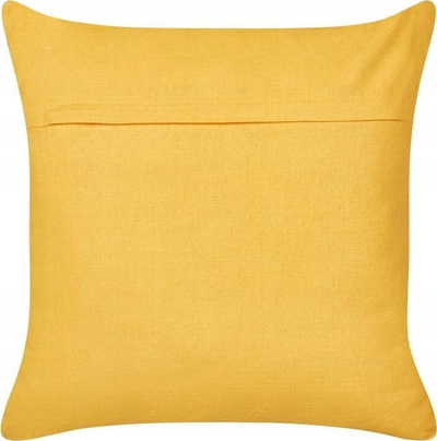 Set jastëkësh dekorativë Beliani LEEA, 2 copë, pambuk 45 x 45 cm, të verdhë