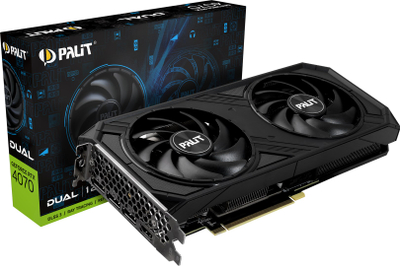 Kartelë grafike Palit NVIDIA GeForce RTX 4070, 12GB GDDR6X, PCI Express, e zezë