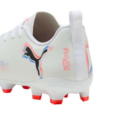 Фудбалски копачки Puma Future 8 Play FG AG Jr, синтетички, за деца, бели