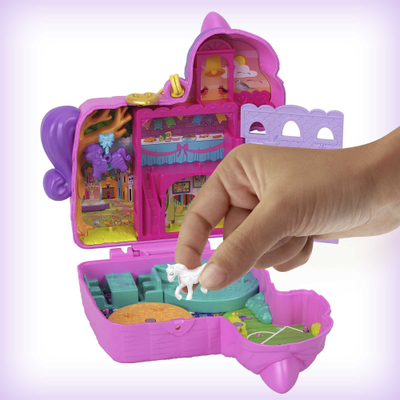 Set lojrash Polly Pocket Pinata Party, kompakt, me 2 kukulla, shumëngjyrësh