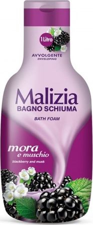 Shkumë banje Malizia Mora e Muschio, 1000ml, me erë manaferre dhe misk