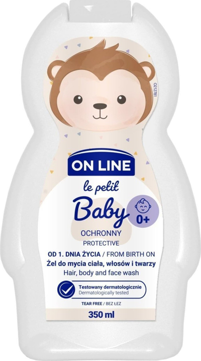 Шампон гел за туширање On Line Le Petit Baby Protective 0+, 350 ml, за бебиња
