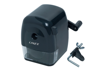 Mprehëse tavoline Linex DS 1000, për lapsa standard, mekanizëm manual, e zezë
