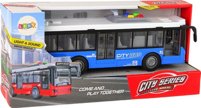 Autobus lodër Battery Powered, 28cm, me drita dhe tinguj, blu
