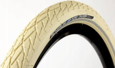 Gomë biçiklete Schwalbe Road Cruiser K-Guard, 700x40C, për në qytet dhe trekking, ngjyrë krem