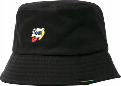 Kapelë bucket Polaroid Go, me logo, e zezë, material tekstil