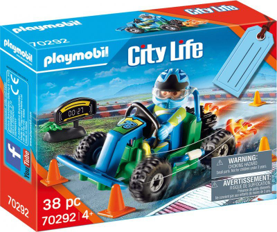 Set lodër dhuratë Playmobil Kart Racing (70292), +4 vjeç