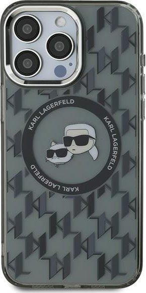 Etui telefoni Karl Lagerfeld KLHMP15LHMCKMHK, për iPhone 15 Pro 6.1", MagSafe, e zezë