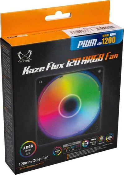 Ftohës Scythe Kaze Flex 120 ARGB PWM 1200rpm, 120 mm