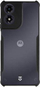 Kapak telefoni Tactical Quantum Stealth për Motorola G04, transparent, me detaje të zeza