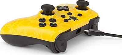 Kontroller PowerA Pikachu Shadow, me kabllo, i verdhë