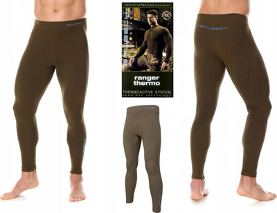 Pantallona termale Brubeck LE12760 Ranger Thermo, për meshkuj, madhësia L, khaki