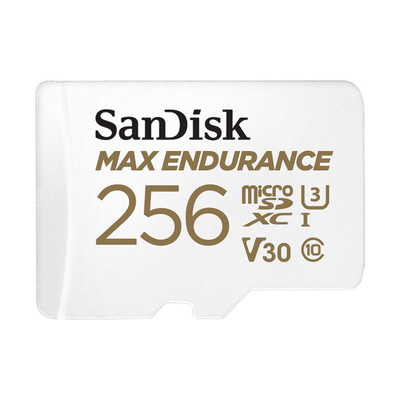 Kartë memorie SanDisk Max Endurance microSDXC, 256GB, Class 10 UHS I U3 V30