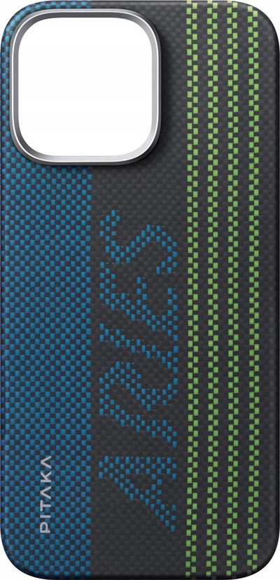 Kукја за заштита Pitaka X Aries Tactile Woven, арамид, за iPhone 16 Pro, црна