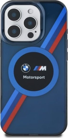 Kopertinë telefoni BMW Motorsport IML Circle, me MagSafe, për iPhone 16 Pro 6.3", blu