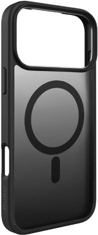 Mbrojtëse telefoni Puro Gradient për iPhone 17 Pro, MagSafe, transparente e zezë