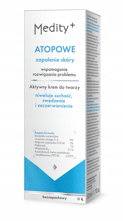 Krem fytyre Medity+ Atopic Dermatitis Active, 50ml, për lëkurë atopike