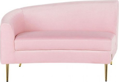 Divan Beliani Pink Moss, 4 vende, velvet i harkum, rozë e hapur