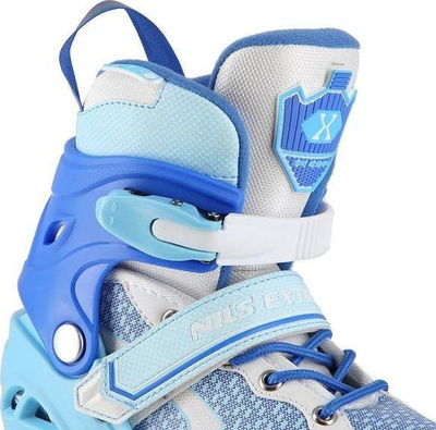 Patina inline për kalamajtë Nils Extreme NA14198, numër i rregullueshëm 39-42, kushineta ABEC-7, blu