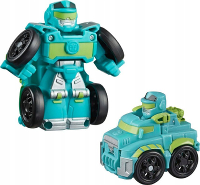 Lodër që transformohet Hasbro Transformers Hoist F4692, mini figurë 2 në 1, 26 cm, ngjyrë turkeze