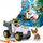 Lodër makinë Paw Patrol Jungle Pups Tracker Monkey Vehicle, me figurinë 5 cm, për kalamaj 3+, e bardhë jeshile
