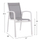 Set Tavolinë + 4 karrige alumini HM10593.01, bardhë