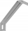 Element mbështetës metalik Niczuk Strut 81100030000, 290x320mm, gri