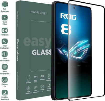 Xham mbrojtës Mobile Origin EasyGlass për Asus ROG Phone 8 Pro, Double Strong, transparent