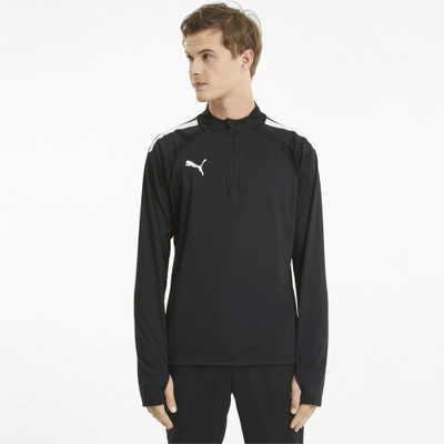 Bluzë sportive Puma Teamliga Quarter Zip Fleece, për meshkuj, e zezë
