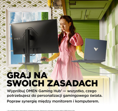 Monitor HP Omen 32c, 32", 2560 x 1440 (WQHD), i zi