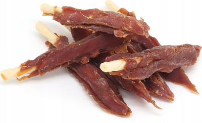 Shujtë për qen IdeaPet O! Duck on a stick, mish pate, 70g