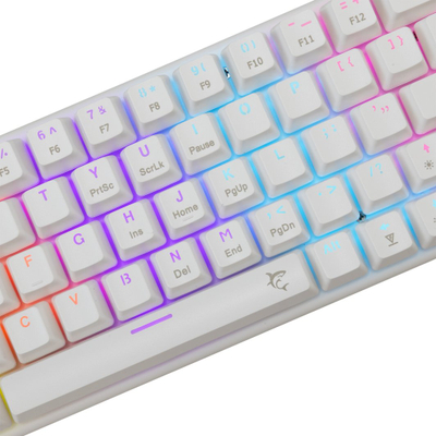 Tastierë gaming White Shark Wakizashi 2, mekanike, RGB, e bardhë