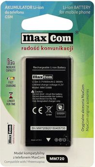 Bateri Maxcom LI-ION MM720 (ACKUMULATORMAXCOMMM720), 800 mAh