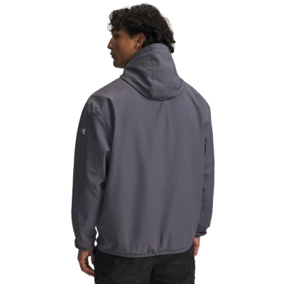 Bluzë me kapuç Under Armour Unstoppable Woven, UA Storm, me xhep kangur, gri