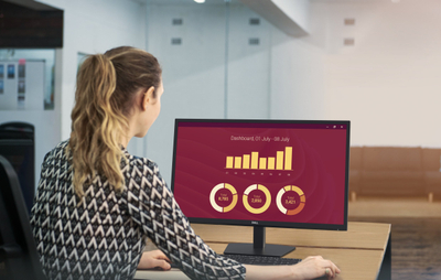 Монитор Dell E Series E2725H, 27", Full HD, црн