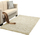 Tapet Strado Shaggy për dhomë ndenjie, 200x250 cm, Cream Beige, bezhë
