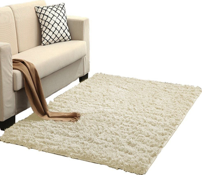 Tapet Strado Shaggy për dhomë ndenjie, 200x250 cm, Cream Beige, bezhë