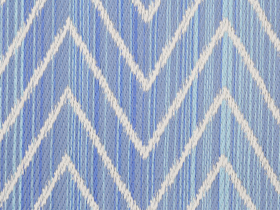Tapet oborri BALOTRA Outdoor, 120 x 180 cm, me zig-zag, ngjyrë blu