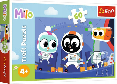 Puzzle Trefl Milo 17398, 60 pjesë, 33 x 22 cm, shumëngjyrëshe