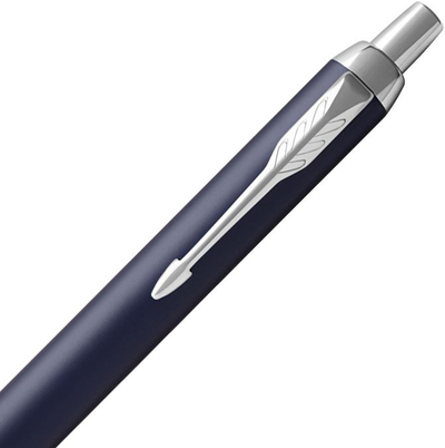 Stilolaps Parker IM 1931668, ballpoint, trup metalik, blu argjendtë