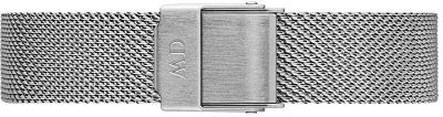 Orë damesh Daniel Wellington Classic Petite Sterling DW00100220, rrip çelik mesh, ngjyrë argjendi