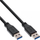 Kabllo USB InLine 35250, USB A në USB A, 3 m, e zezë