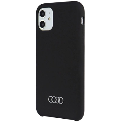 Mbulesë silikoni Audi për iPhone 11 XR 6.1", hardcase, e zezë