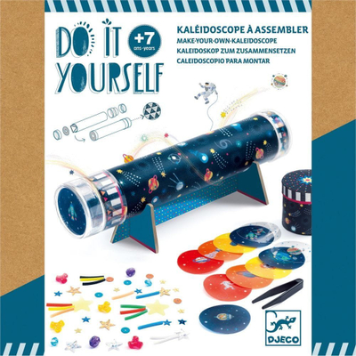 Сет играчка DJECO Do It Yourself Space Kaleidoscope, составување калеидоскоп, за деца 7+