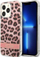 Mbulesë telefoni Guess GUHCP13LHSLEOP për iPhone 13 Pro 13 6.1", hardcase Leopard, rozë